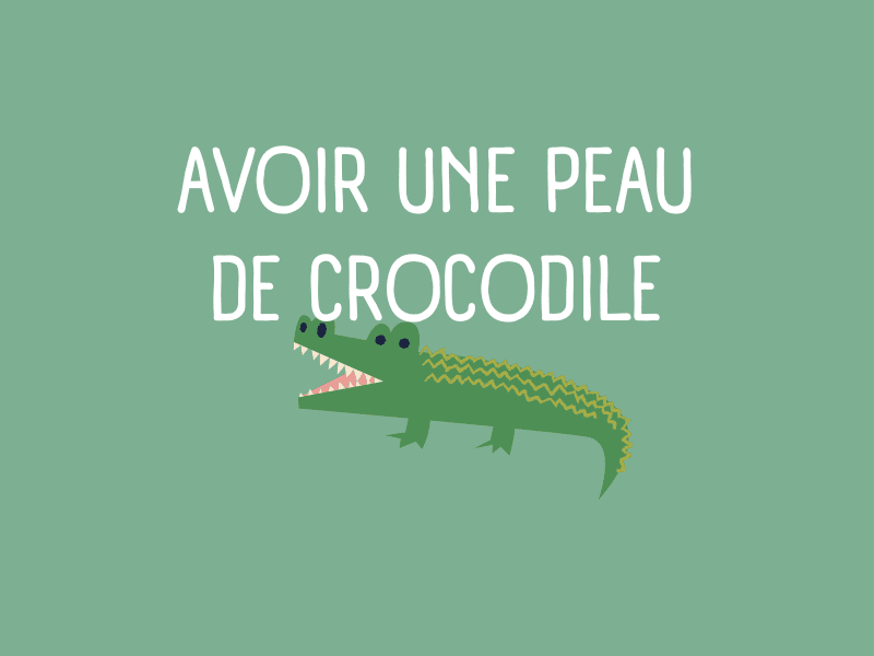peau de crocodile expressions animaux