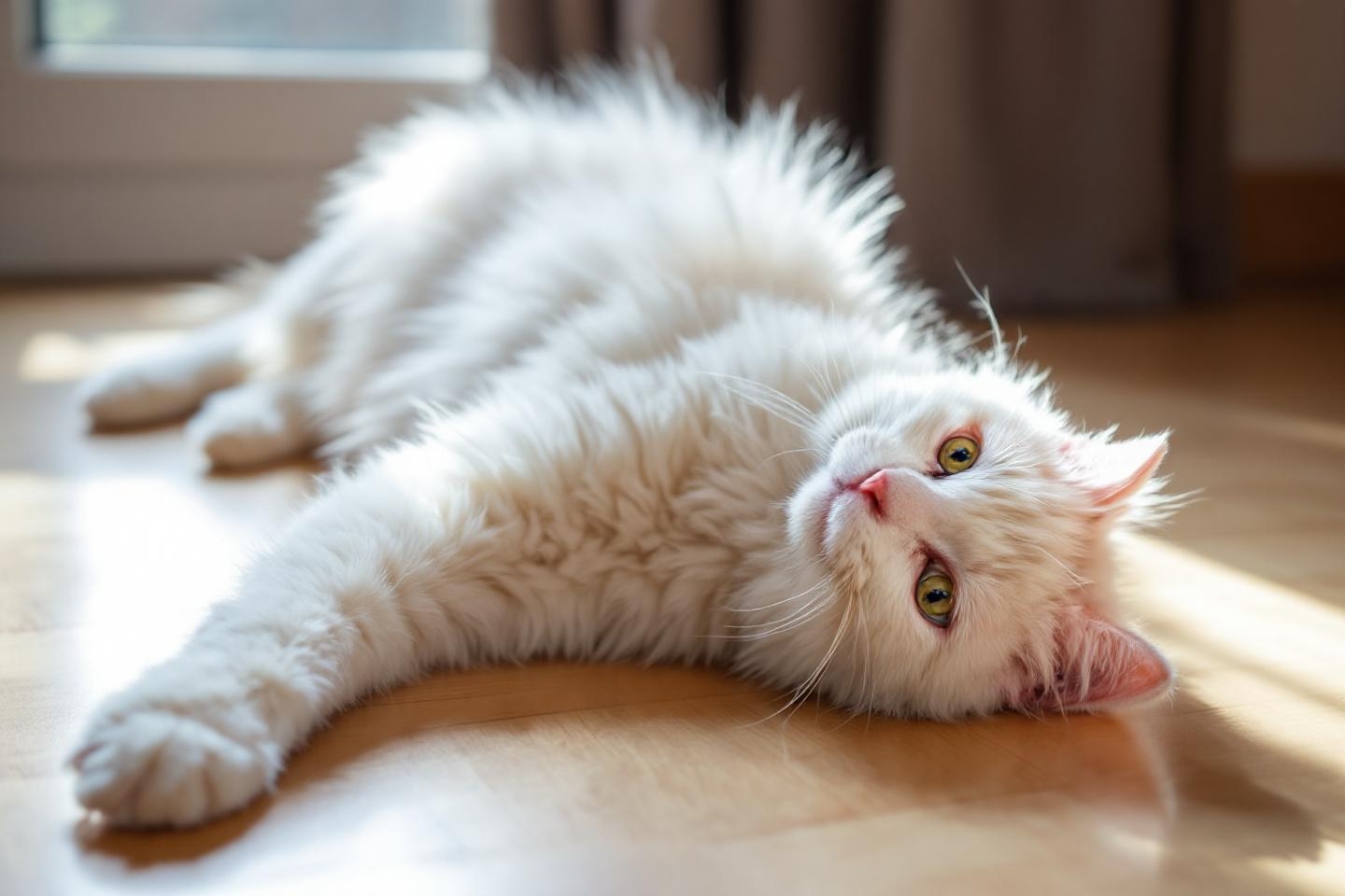 Comment savoir si votre chat souffre ou va bien rien qu’en observant sa façon de s’étirer le matin