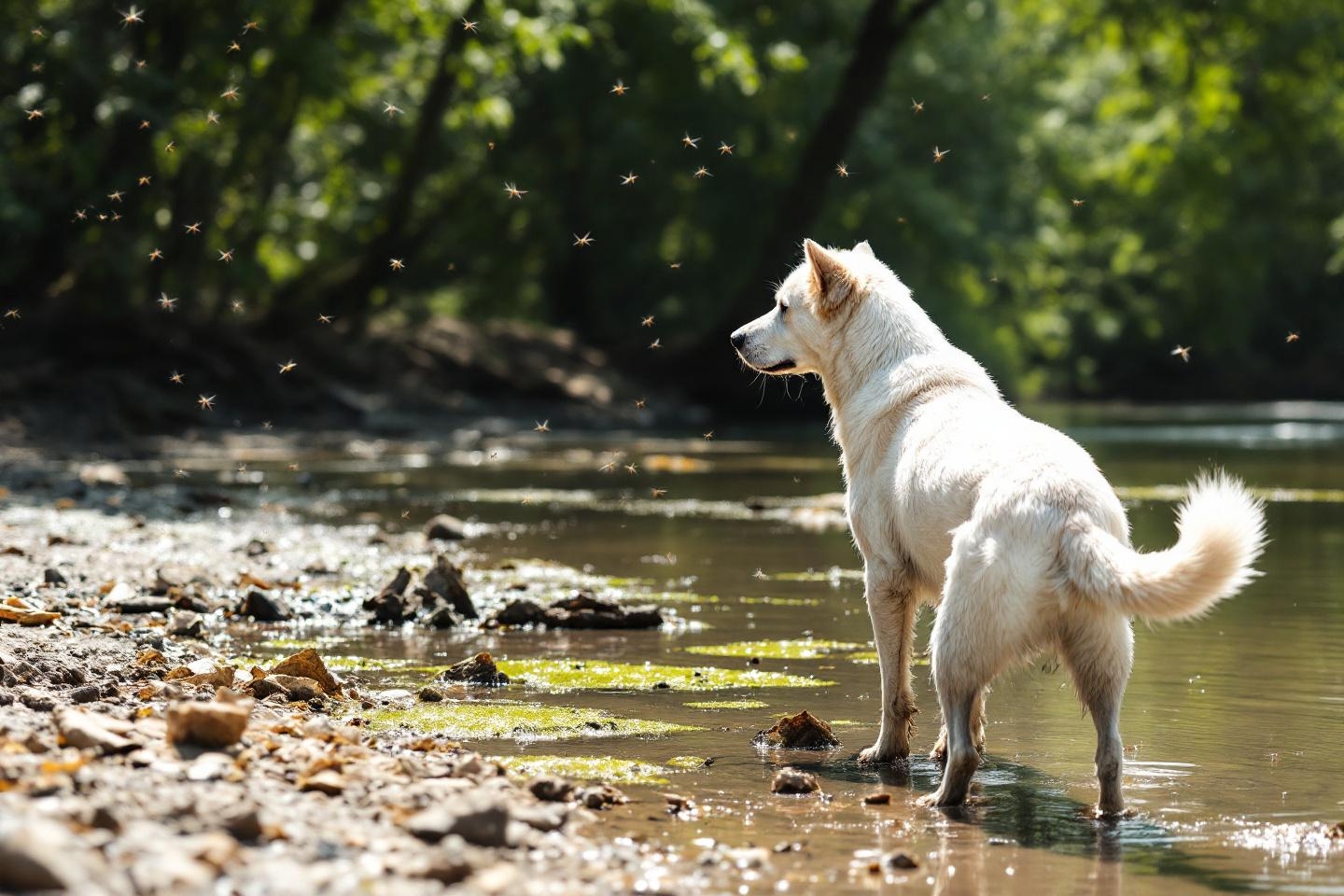 Baignade en rivière : quels sont vraiment les dangers pour la santé de votre chien ?