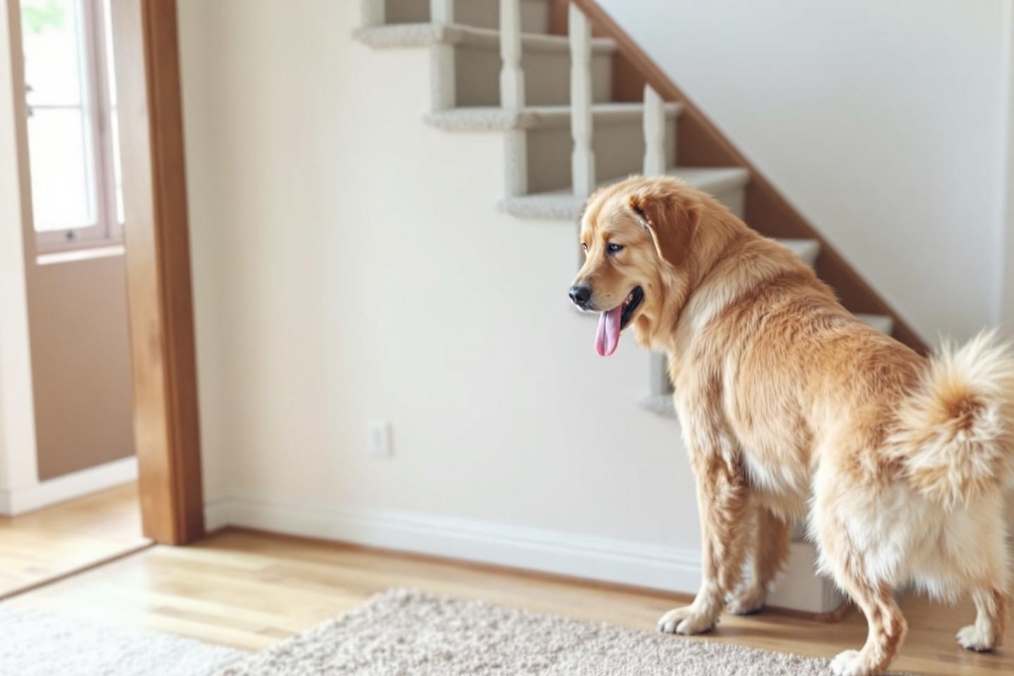 Chien qui refuse les escaliers : quelles alertes surveiller et quand consulter ?
