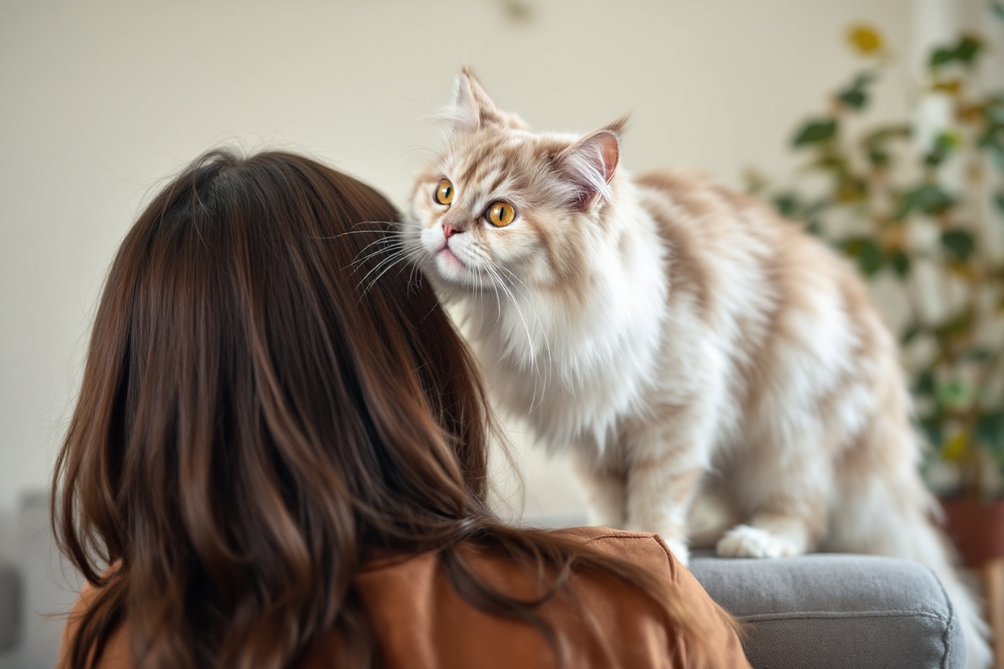 Que révèle vraiment le fait que votre chat lèche vos cheveux ? Les raisons inattendues derrière ce comportement attachant