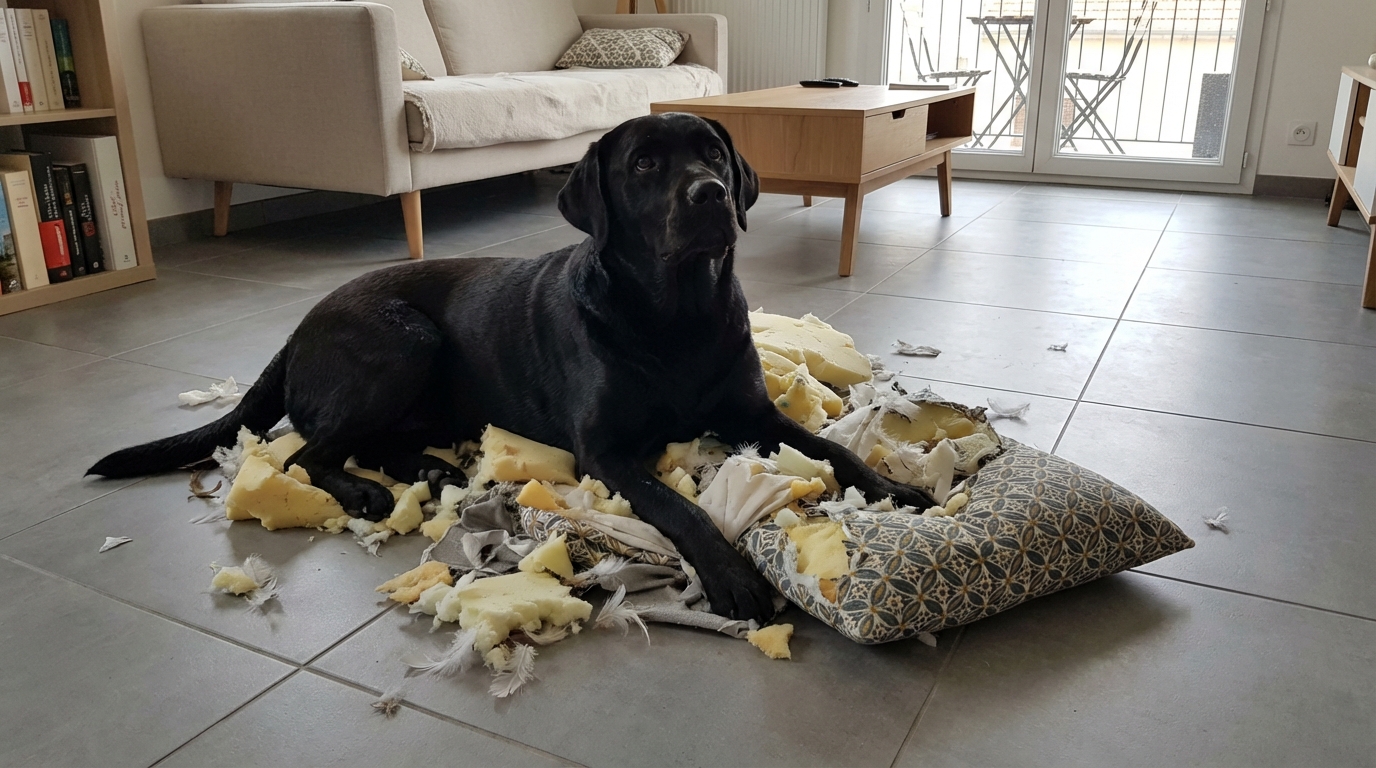 Votre chien baisse la tête quand vous découvrez ses bêtises ? Ce n’est pas de la culpabilité voici ce qu’il essaie vraiment de vous dire