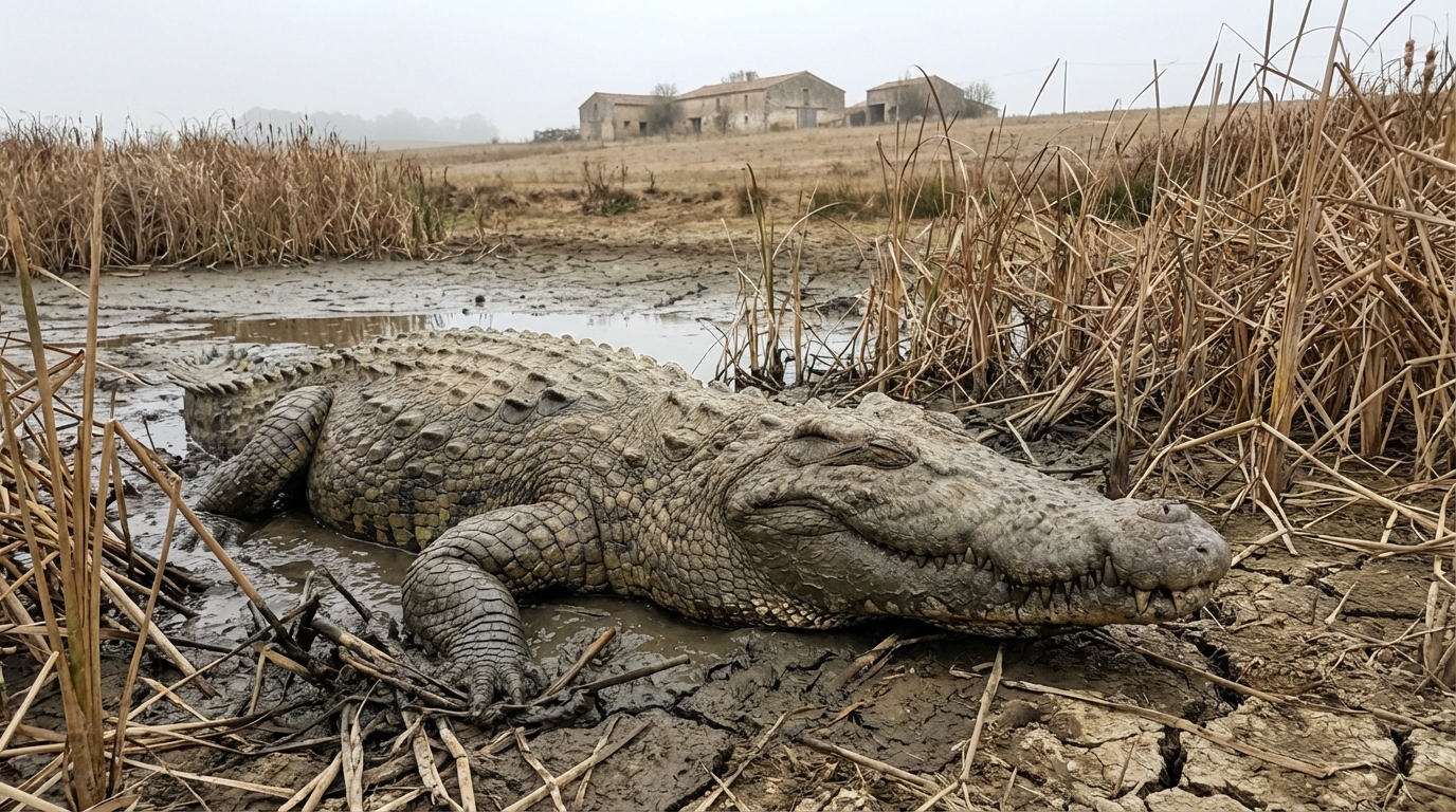Quand son habitat s’évapore, ce colosse des fleuves africains accomplit la stupéfiante prouesse de mettre son propre corps en veille pour triompher d’une famine interminable
