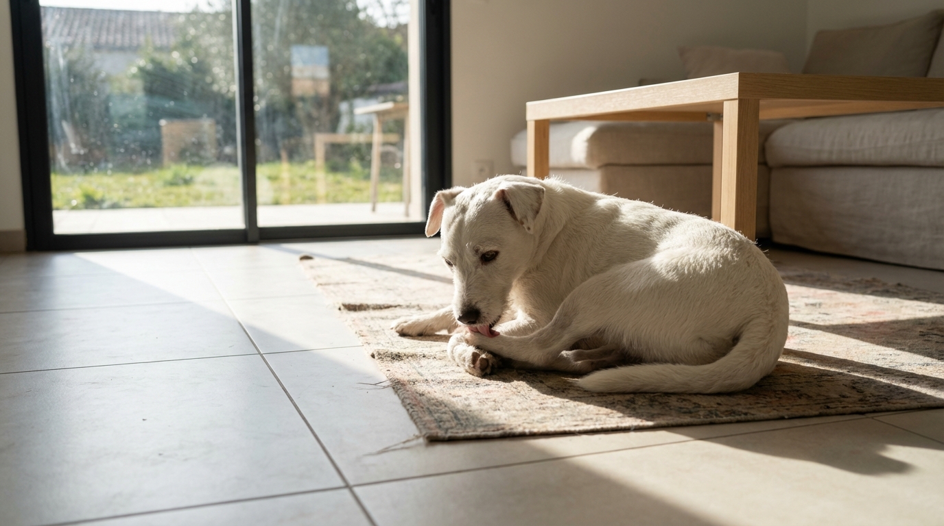 Mon chien se lèche les pattes sans arrêt et je ne sais pas si je dois m’en inquiéter