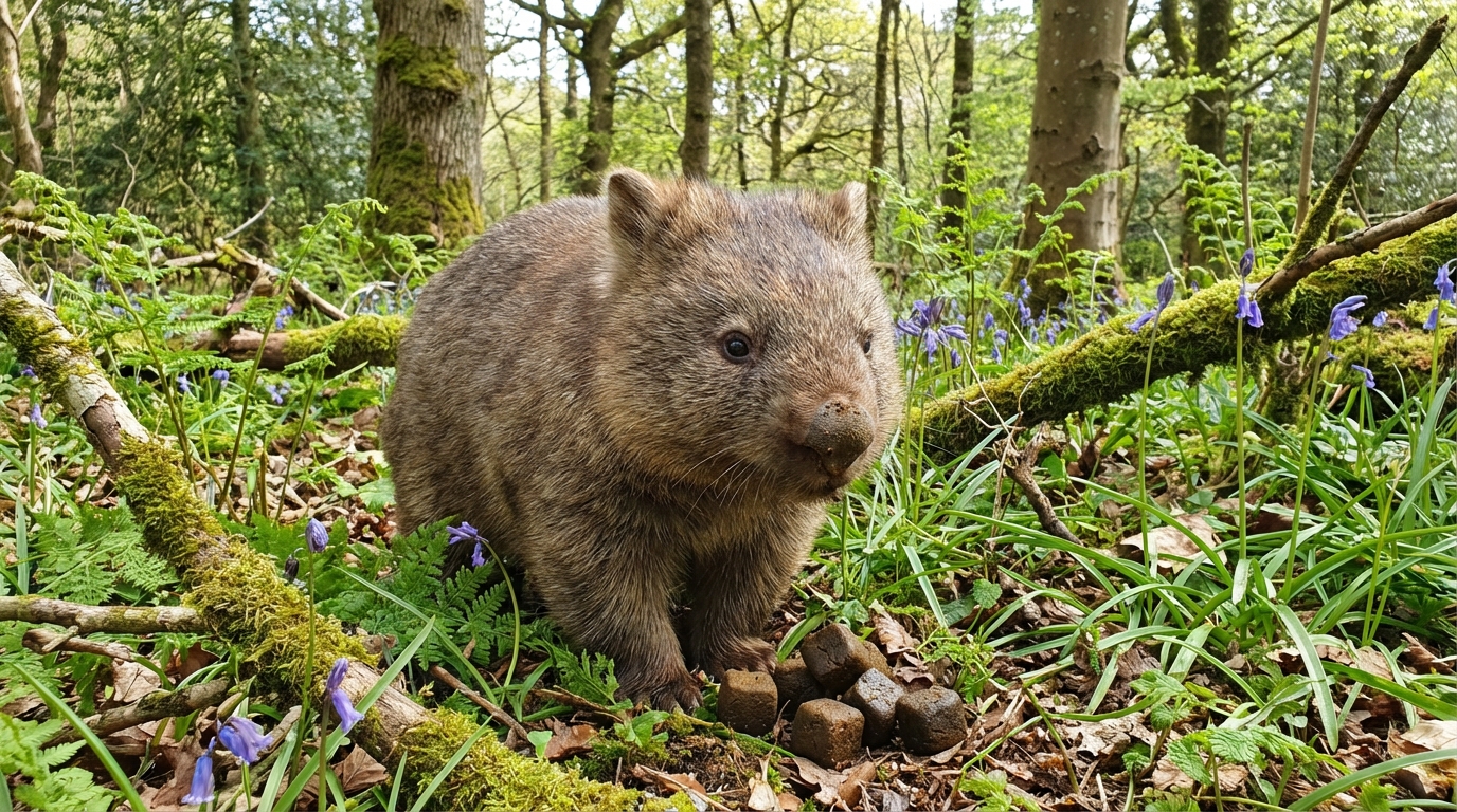 Derrière l’improbable forme cubique des crottes du wombat se dissimule un mécanisme biologique totalement unique dans le règne animal