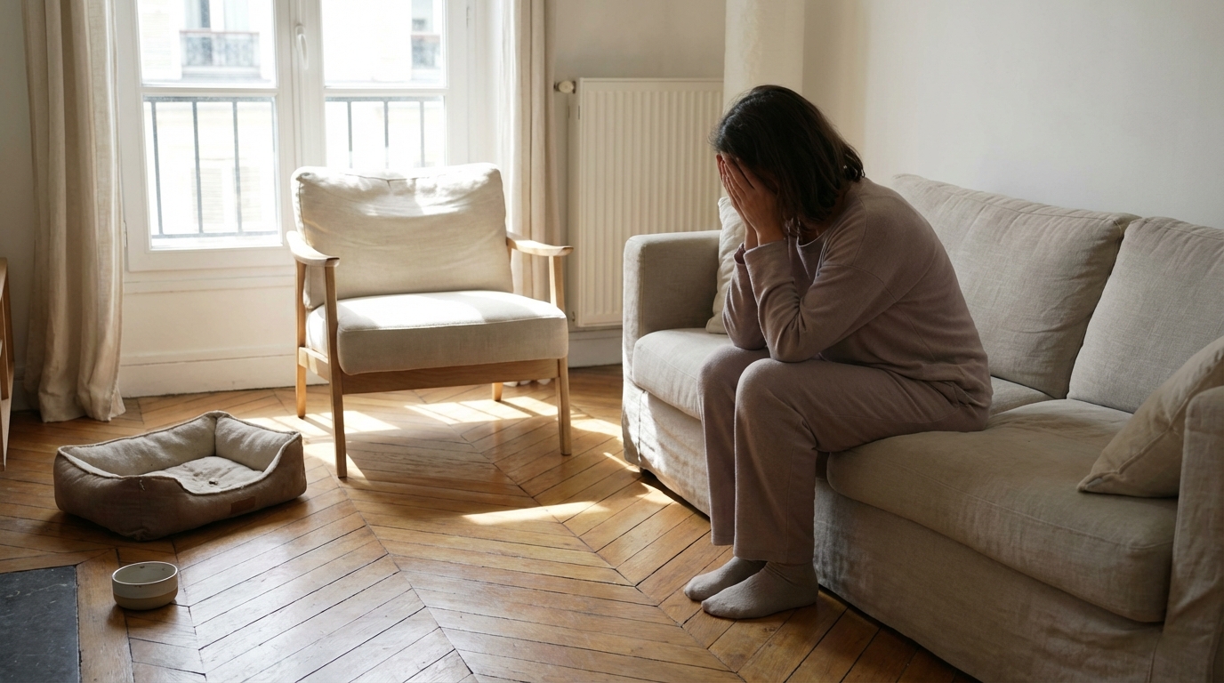 Le vide immense du salon : la douloureuse épreuve de ceux qui doivent justifier leur chagrin après la perte d’un chat