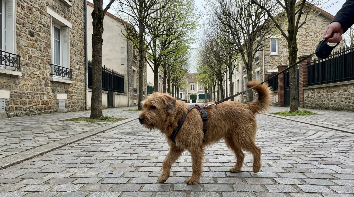 Collier ou harnais : l’impact direct de ce choix sur les cervicales de votre chien en promenade