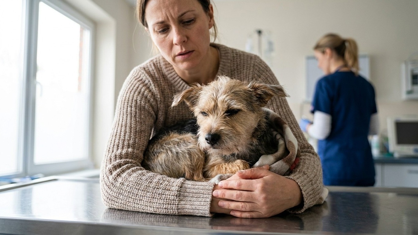 J'ai donné un comprimé humain à mon chien qui souffrait pour le soulager vite : le vétérinaire m'a montré ce que ça avait ...