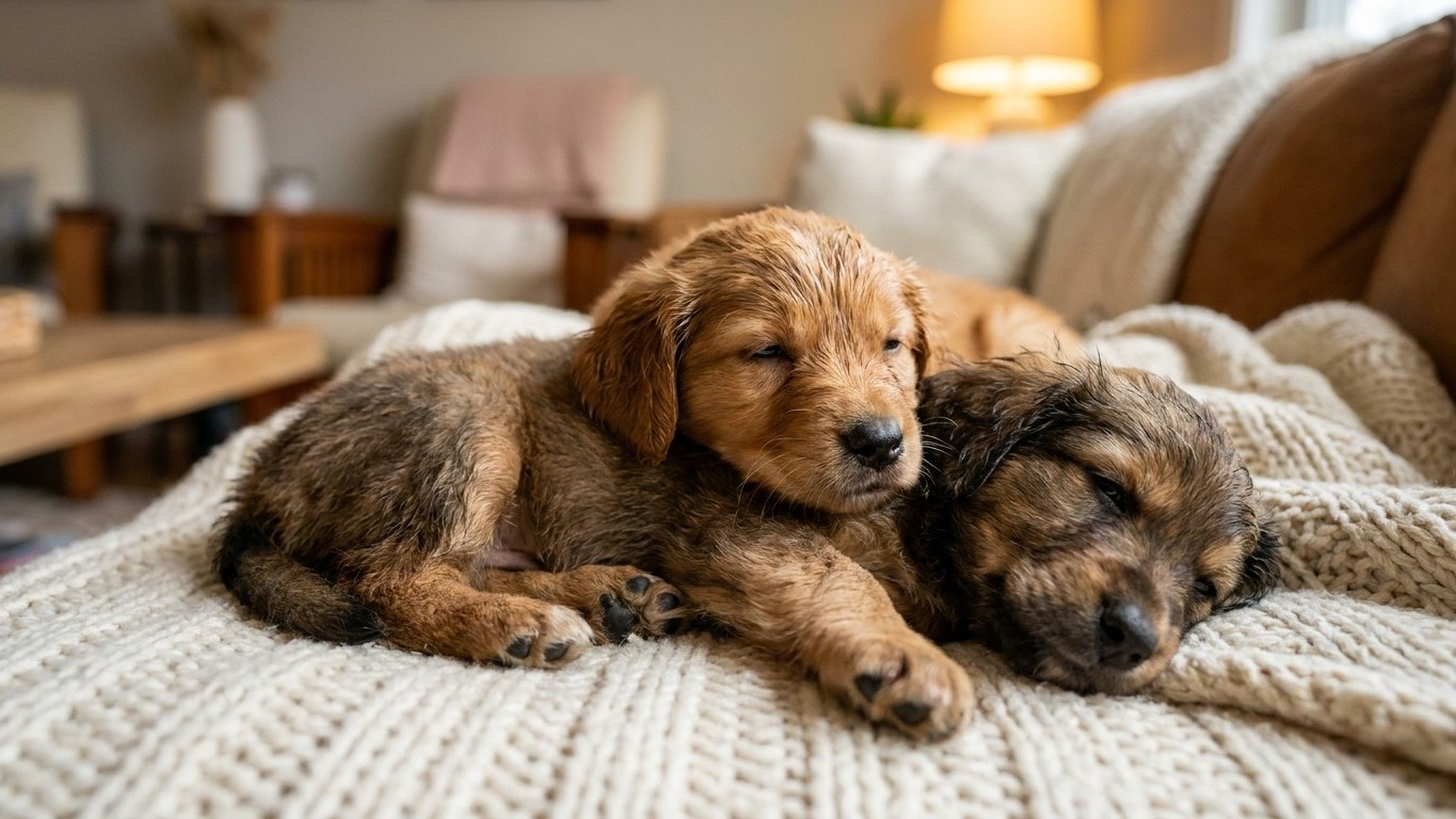 « Je pensais qu’il était trop faible pour s’en sortir » : ce chiot trouvé dans un carton sous la pluie a surpris tout le monde après son sauvetage