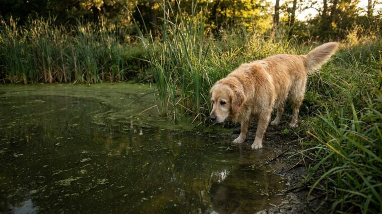 J'ai laissé mon chien boire dans la mare au bout du chemin pendant la balade de juillet : quand le vétérinaire a vu la cou...