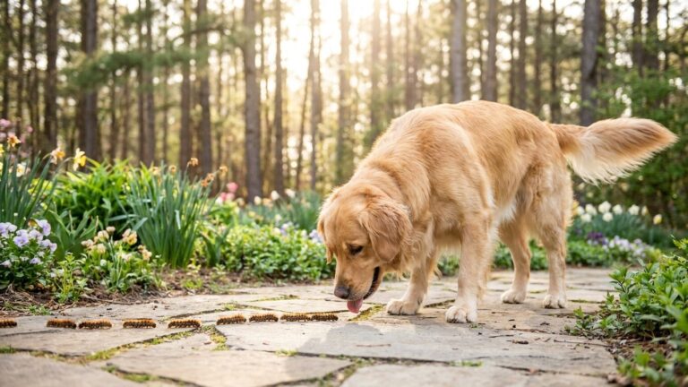 J'ai laissé mon chien renifler la file de chenilles qui traversait l'allée en mars : quand le vétérinaire lui a soulevé la...