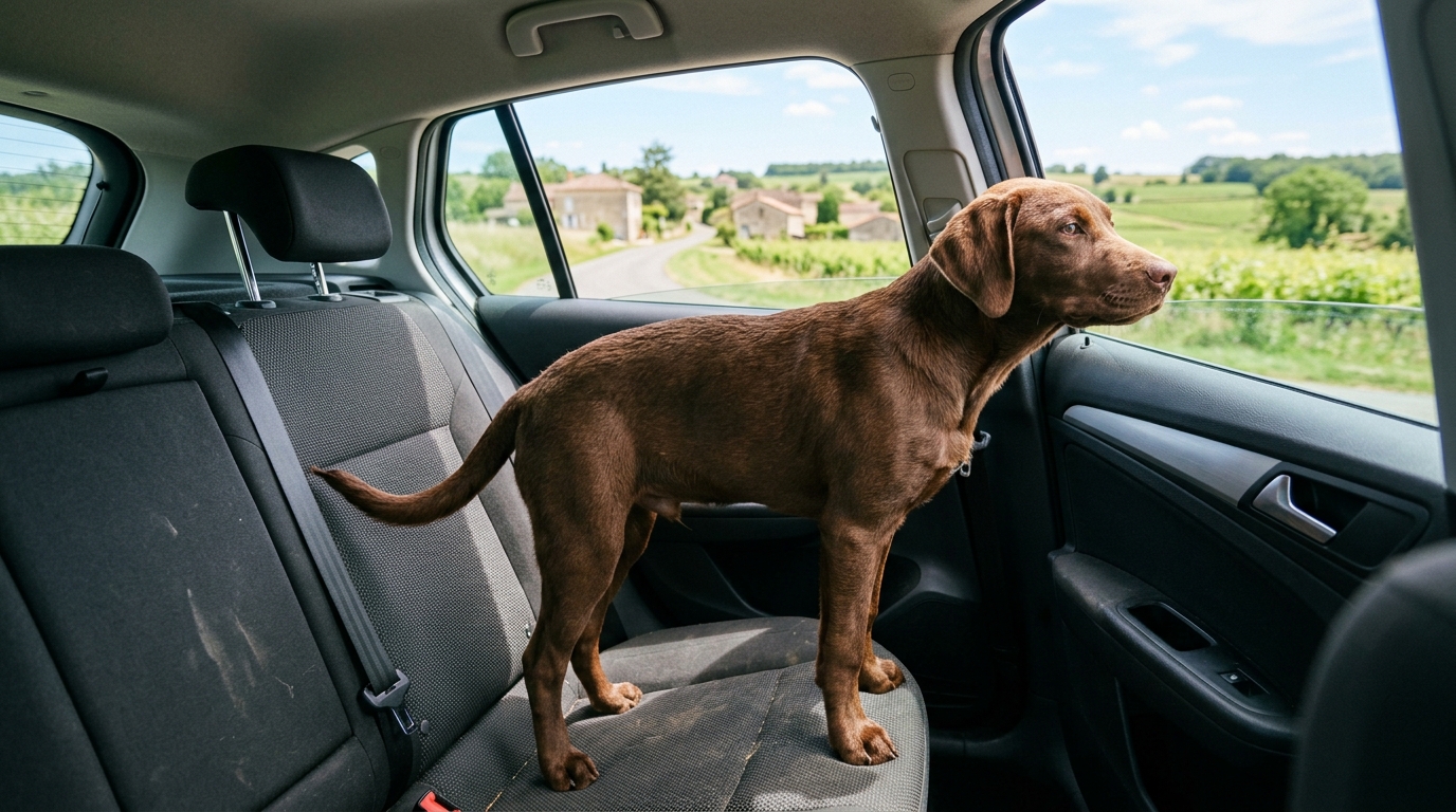 J’ai toujours laissé mon chien voyager libre à l’arrière : le jour où un gendarme m’a tendu le carnet, j’ai compris mon erreur