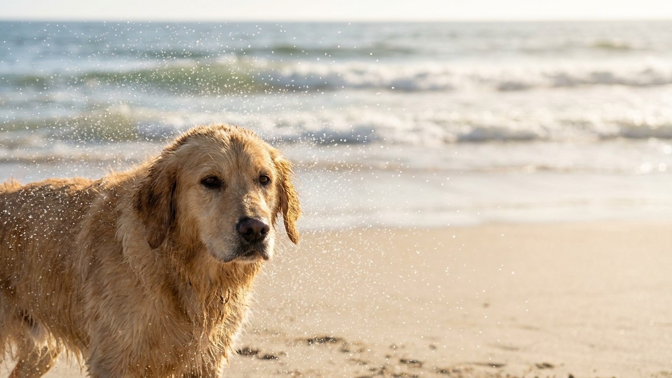 « Je pensais que quelques gorgées d’eau de mer étaient sans danger » : pourquoi le sel avalé dans les vagues est le signal que les vétérinaires veulent que tous les maîtres prennent au sérieux