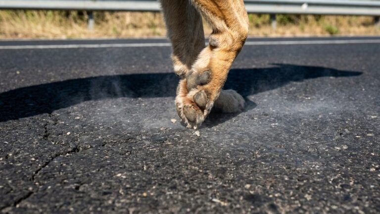 « Je pensais que ses coussinets le protégeaient de tout » : pourquoi le bitume brûle les pattes du chien en quelques pas d...