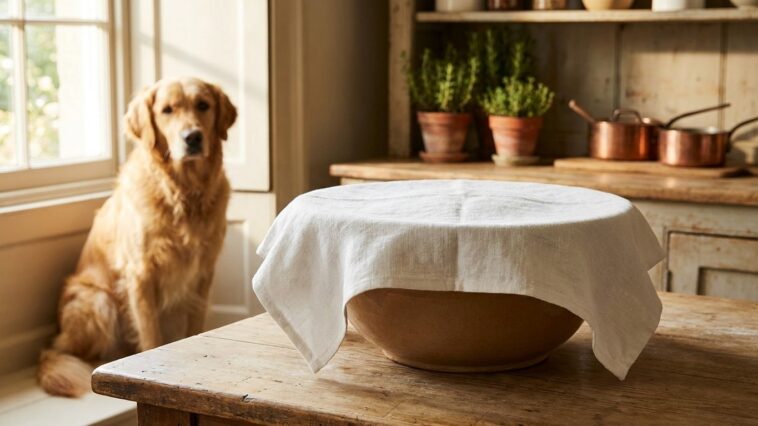 Ma grand-mère couvrait toujours sa pâte à pain quand le chien rôdait dans la cuisine : j'ai souri pendant des années avant...