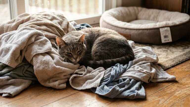 Mon chat ignorait le panier hors de prix que je lui avais offert : le jour où je l'ai retrouvé sur mon linge sale, j'ai co...
