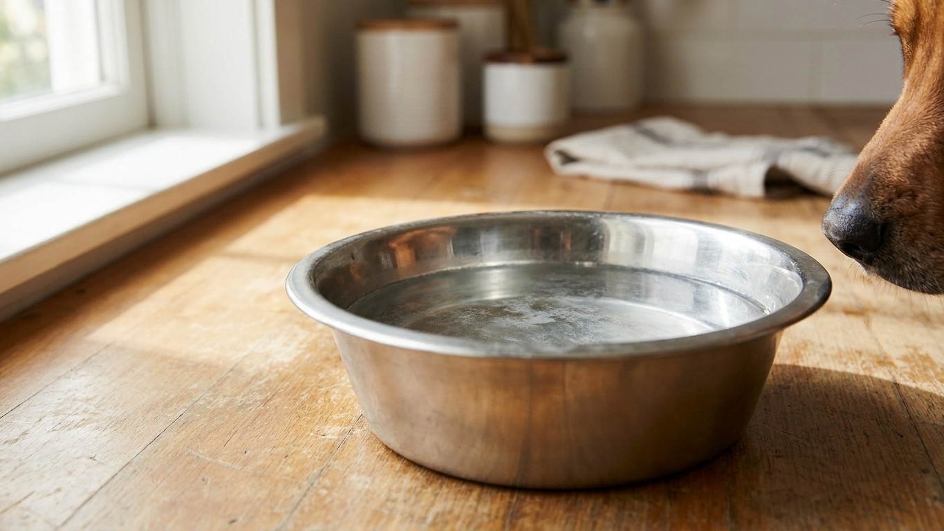 On s’obstine tous à rincer la gamelle d’eau du chien à l’eau claire : ce biofilm de bactéries se reforme pourtant en 24 heures, même sur l’inox