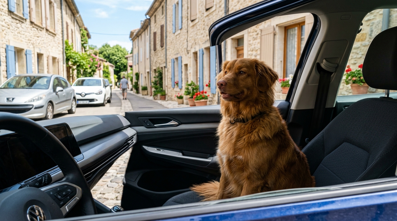 Peut-on vraiment laisser son chien dans une voiture climatisée le temps d’une course ?