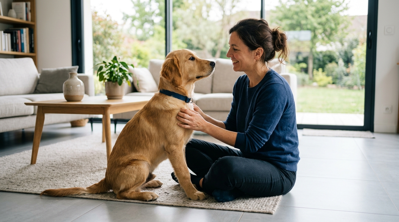 Votre chien vous observe quand vous lui parlez : ce n’est pas votre voix qu’il attend