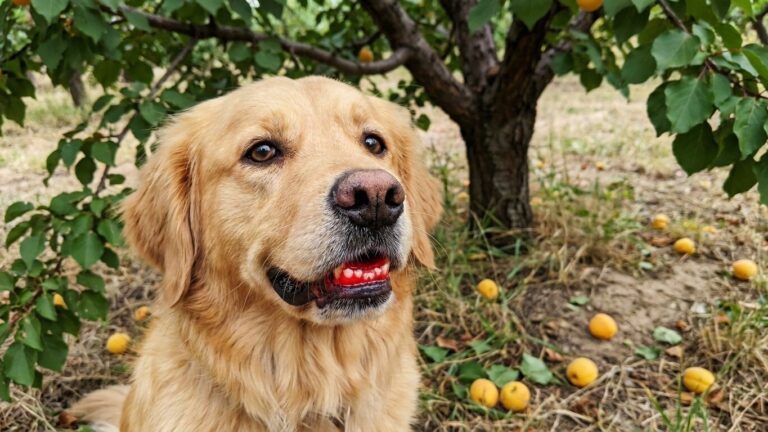 J'ai laissé mon chien croquer les abricots tombés sous l'arbre en août juste parce qu'il adorait ça : deux heures plus tar...