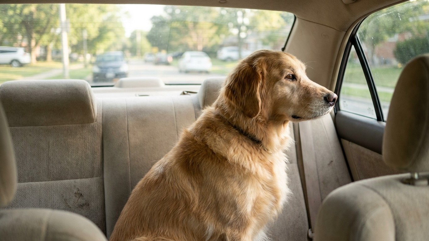 J’ai laissé mon chien libre sur la banquette arrière juste pour un trajet de vingt minutes : au premier freinage un peu sec, j’ai compris ce que ses 20 kilos étaient devenus