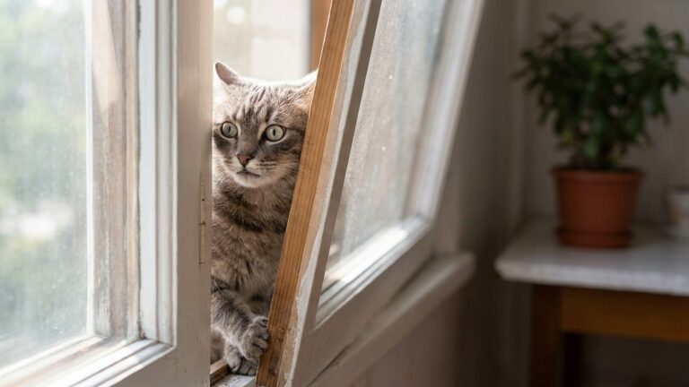 « J'ai trouvé mon chat coincé dans l'ouverture en V de la fenêtre » : au téléphone, le vétérinaire m'a interdit de le tire...