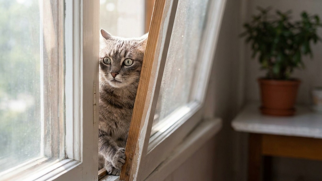 « J’ai trouvé mon chat coincé dans l’ouverture en V de la fenêtre » : au téléphone, le vétérinaire m’a interdit de le tirer vers le haut