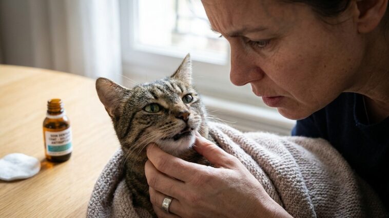 « J'ai vu un bout de fil dépasser sous la langue de mon chat » : au téléphone, le vétérinaire m'a interdit d'y toucher ava...