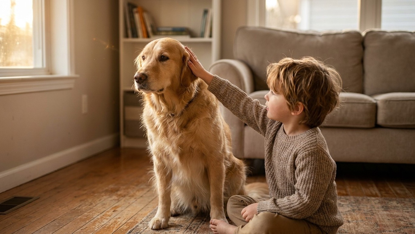 Je laissais ma fille serrer le chien dans ses bras chaque soir en trouvant ça adorable : une vétérinaire comportementaliste m’a montré que je ne lisais pas du tout le bon signal