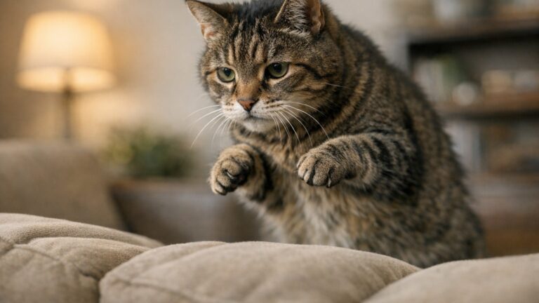 « Je pensais qu'il vieillissait tranquillement dans son panier » : pourquoi un chat qui ne grimpe plus sur le canapé se me...