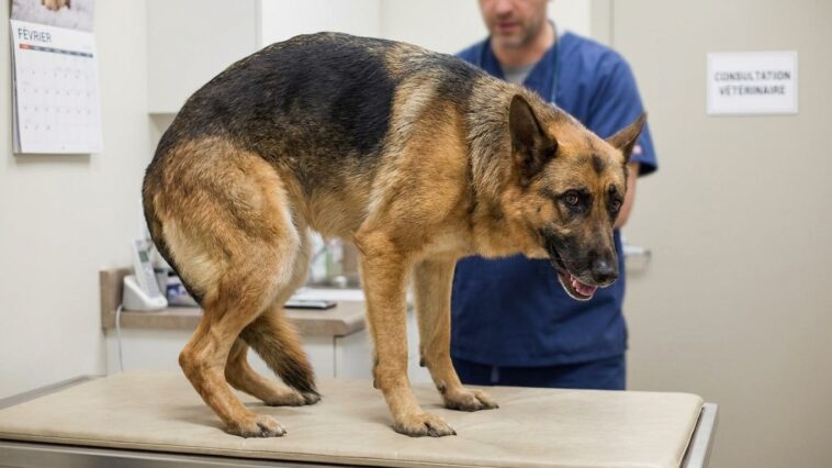 « Mon berger allemand essaie de vomir sans rien sortir » : au téléphone, le vétérinaire m'a interdit de le laisser boire a...