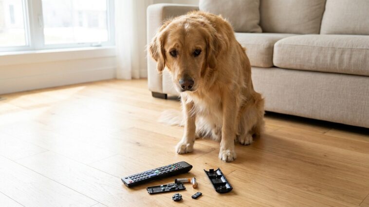 « Mon chien a croqué la télécommande du salon » : au téléphone, le vétérinaire m'a interdit de le faire vomir avant même d...