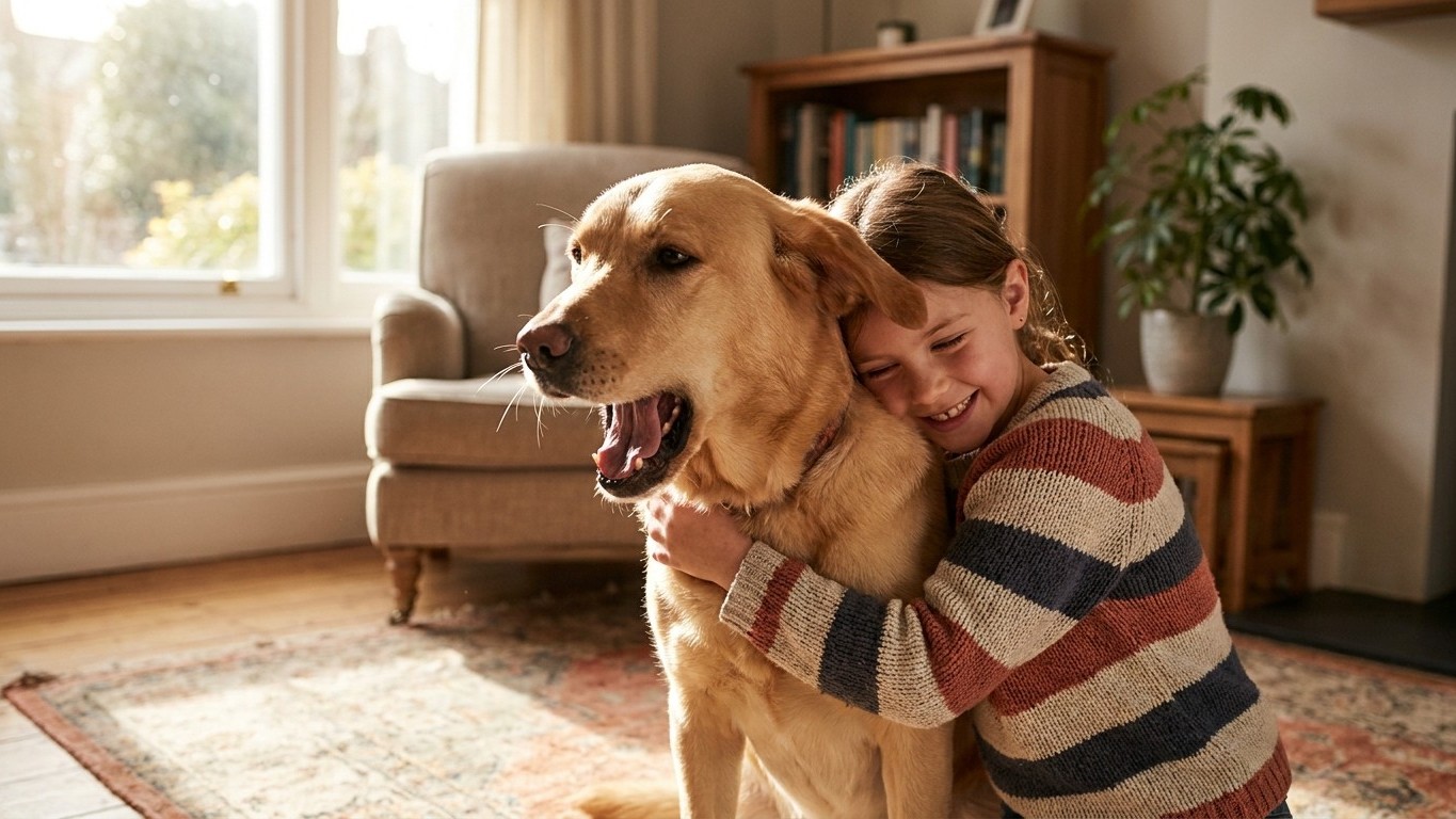 Mon chien bâillait chaque fois que ma fille le serrait dans ses bras : ce n’était pas de la fatigue