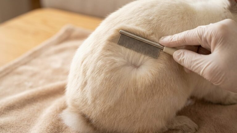 Mon voisin a montré l'arrière-train de son lapin et m'a dit : « on dirait des grains de riz » (il lui restait moins de 24 ...