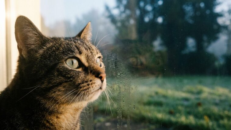 Mon voisin garde toujours son chat enfermé deux heures après le lever du jour et ce n'est pas pour la route