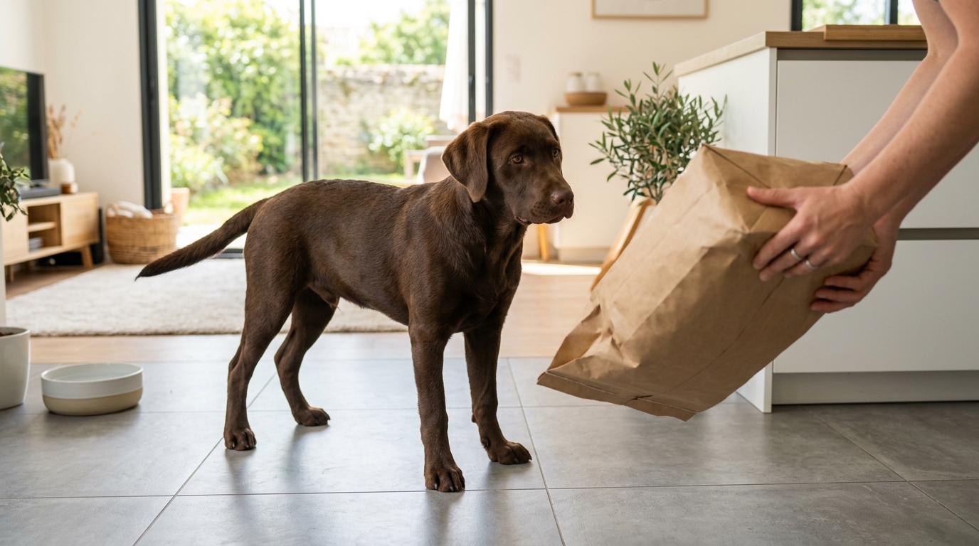 Retournez le paquet de croquettes de votre chien et faites le calcul : c’est le test que font les vétérinaires en premier