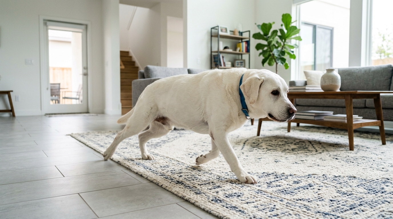 Si votre chien traîne son arrière-train sur le tapis, ce n’est pas qu’il se gratte : c’est ce que son corps essaie d’évacuer
