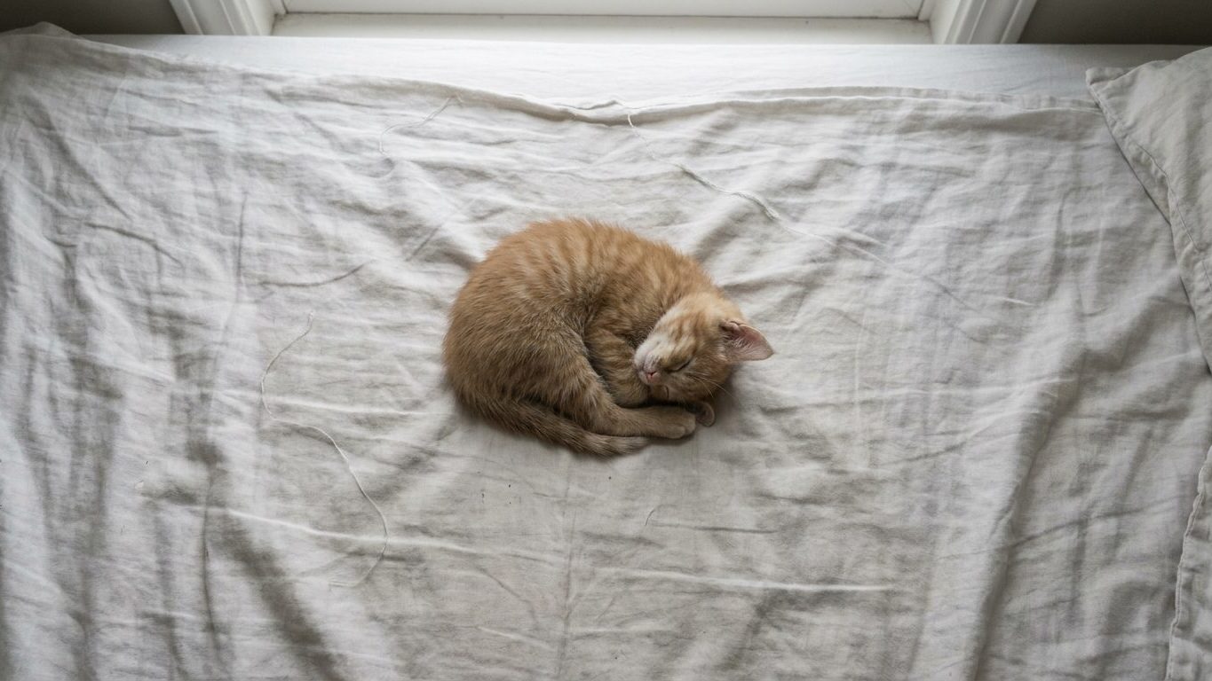 J&rsquo;ai adopté un chaton en animalerie il y a trois semaines : le vétérinaire m&rsquo;a demandé qui dormait avec lui dans la maison