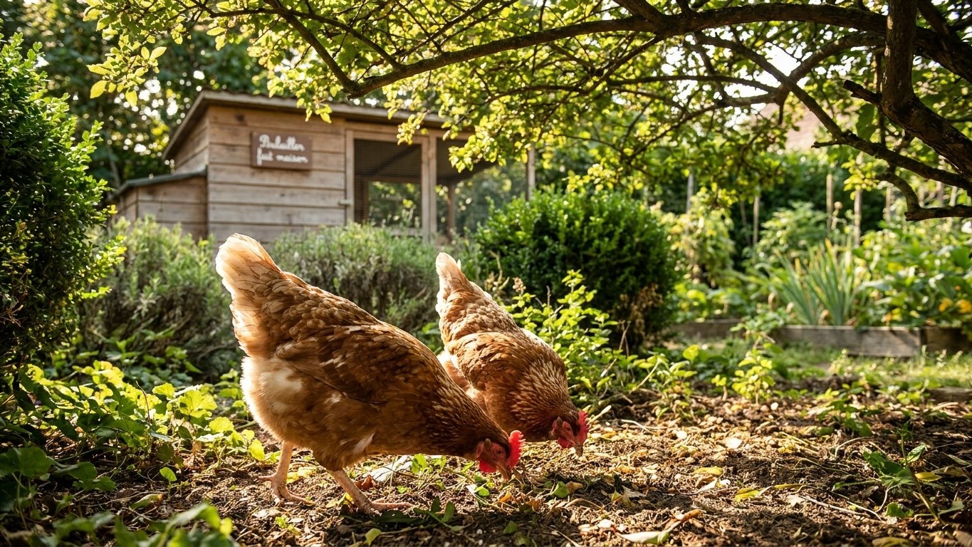 J'ai installé deux poules au fond du jardin ce printemps sans y penser : l'agent de la mairie m'a demandé si je les avais ...