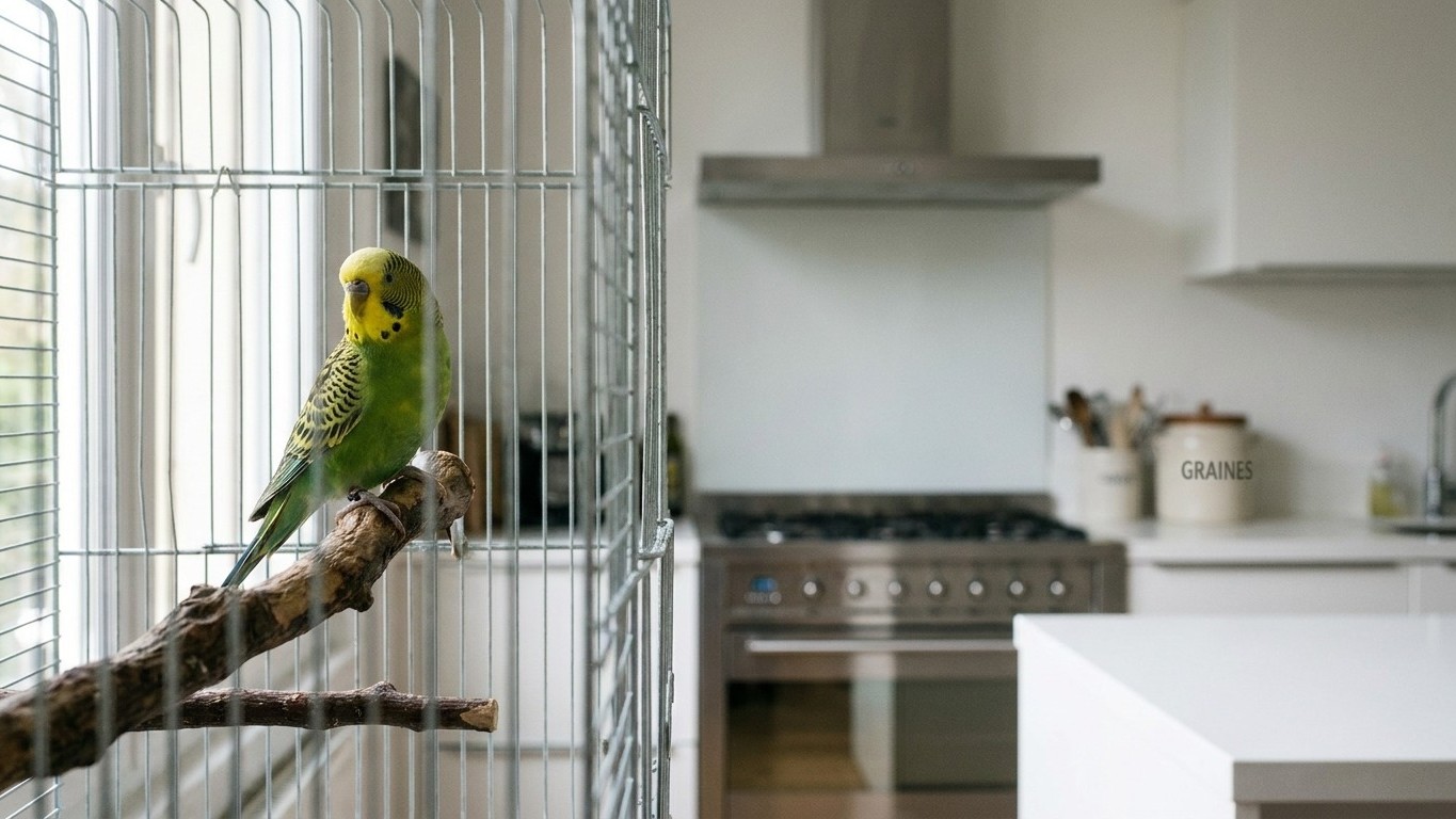 J’ai laissé la poêle chauffer à vide le temps d’un appel : le vétérinaire m’a demandé à quelle distance se trouvait la cage de ma calopsitte