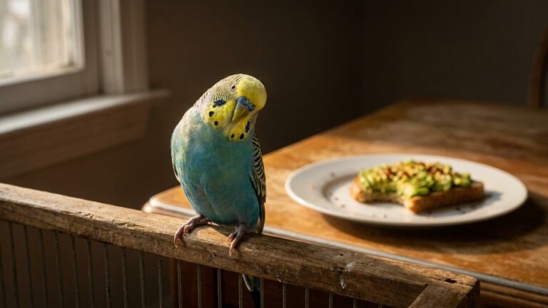 J'ai laissé mon toast à l'avocat sur la table le temps d'une douche : le vétérinaire m'a demandé si ma perruche était sort...