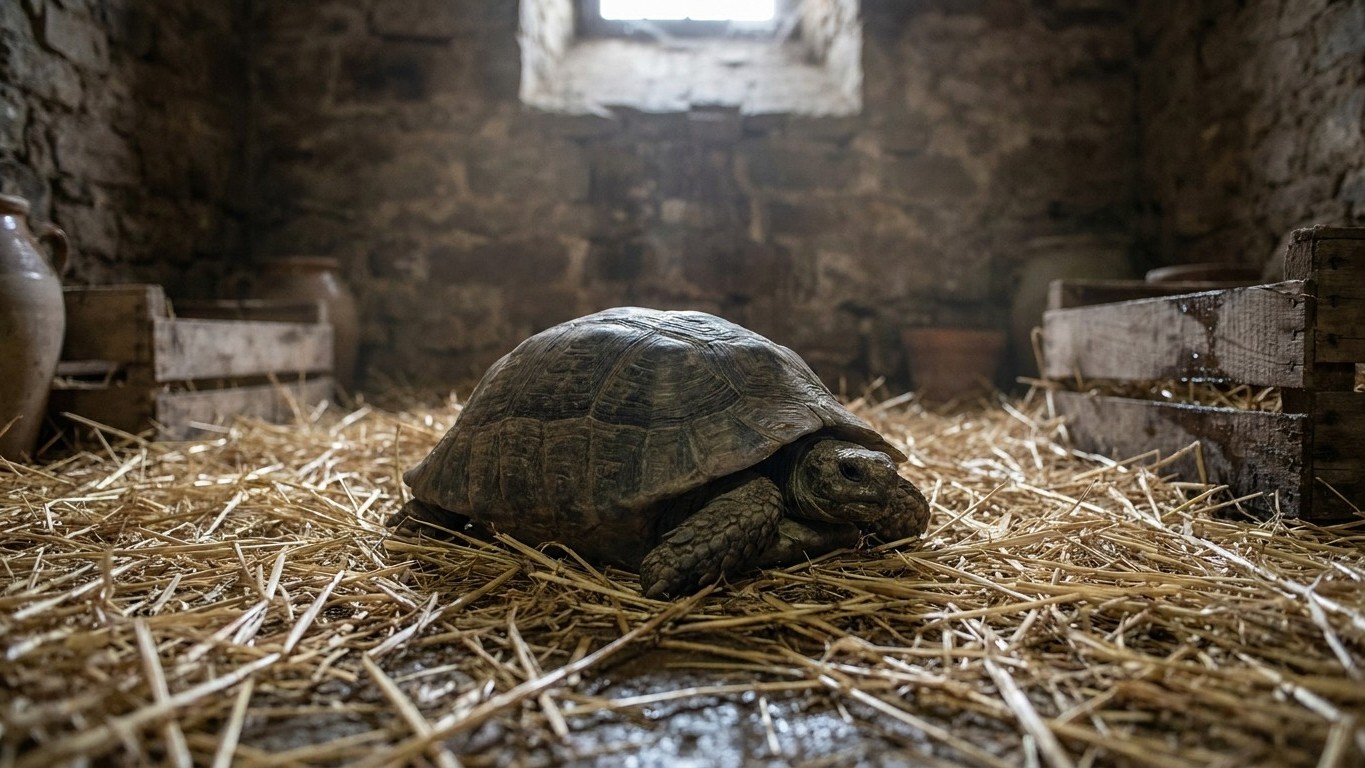 Je rentrais ma tortue à la cave dès les premiers froids chaque automne sans y penser : le printemps où elle ne s’est pas réveillée, j’ai compris ce que j’avais oublié