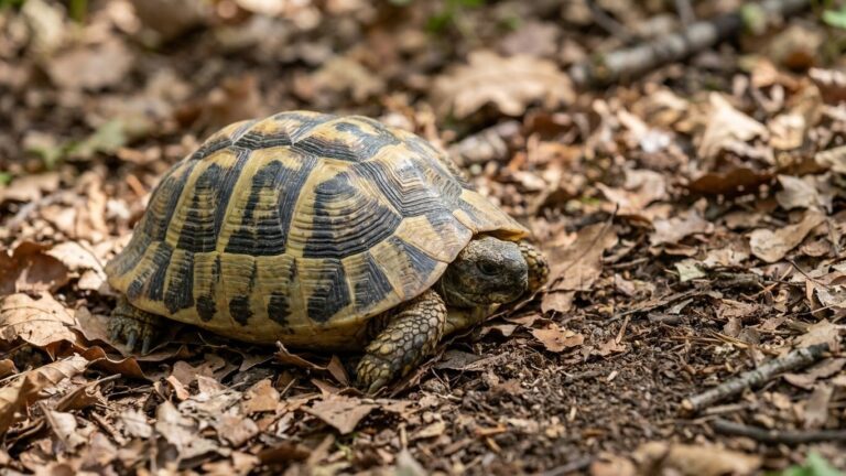 Ma tortue d'Hermann est restée éveillée dans le salon tout l'hiver : le jour où le vétérinaire l'a pesée au printemps, j'a...