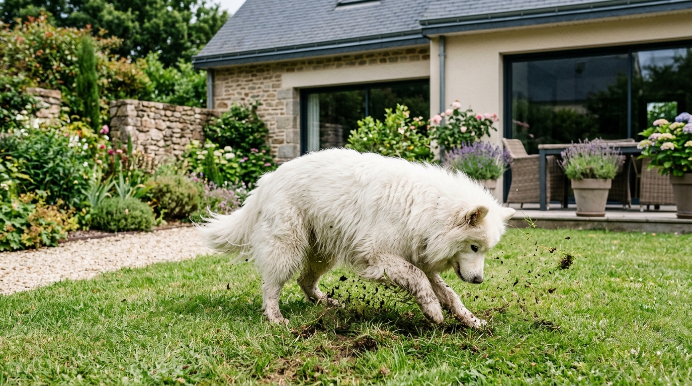 Mon chien laboure la pelouse après chaque promenade : ce qu’un vétérinaire comportementaliste m’a fait remarquer