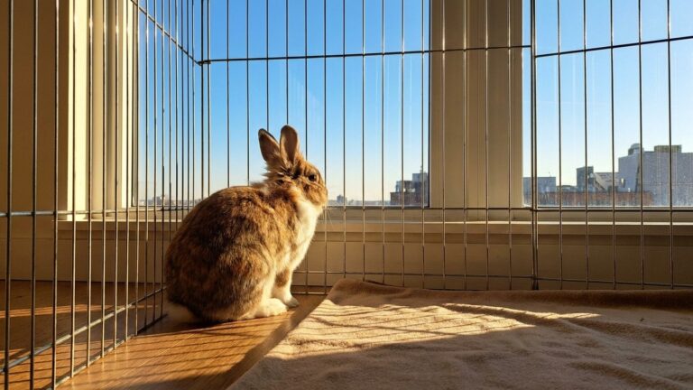Mon lapin vit au quatrième étage depuis quatre ans : ce qu'un vétérinaire m'a fait remarquer en regardant la fenêtre du salon