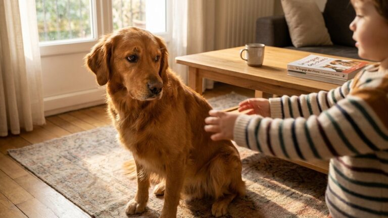Rentrés de l'école, les enfants se sont jetés sur le chien : le vétérinaire m'a demandé combien de fois il avait bâillé avant