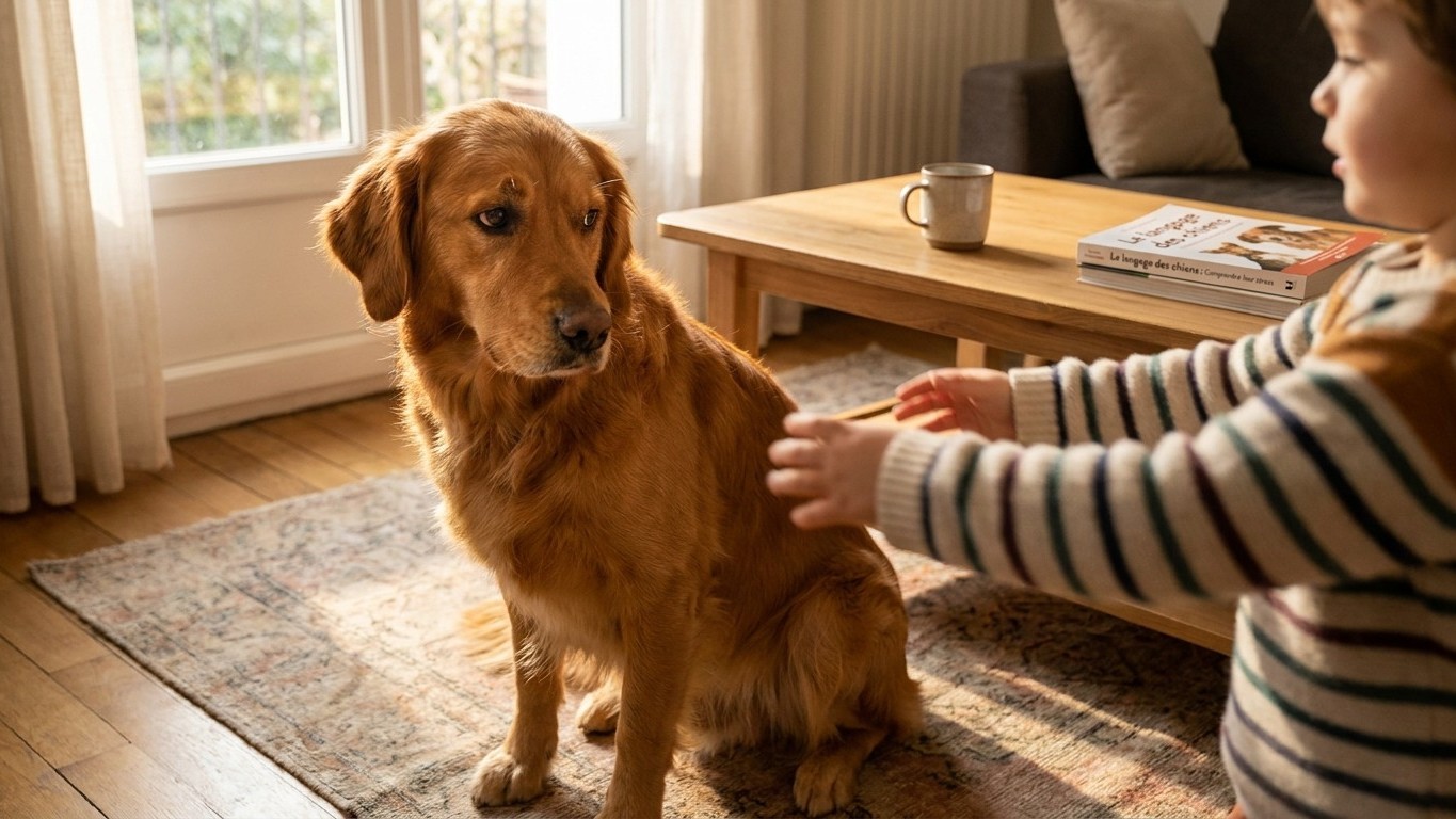 Rentrés de l'école, les enfants se sont jetés sur le chien : le vétérinaire m'a demandé combien de fois il avait bâillé avant