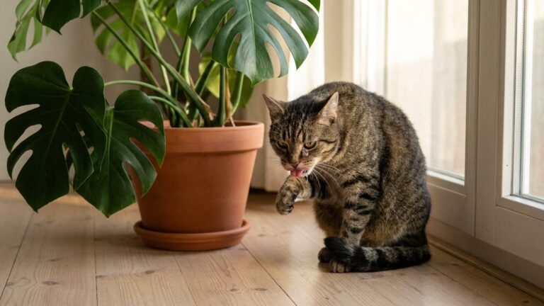 Si votre chat bave et sa langue gonfle en quelques minutes depuis que vous avez rentré les plantes du balcon, ce n'est pas...