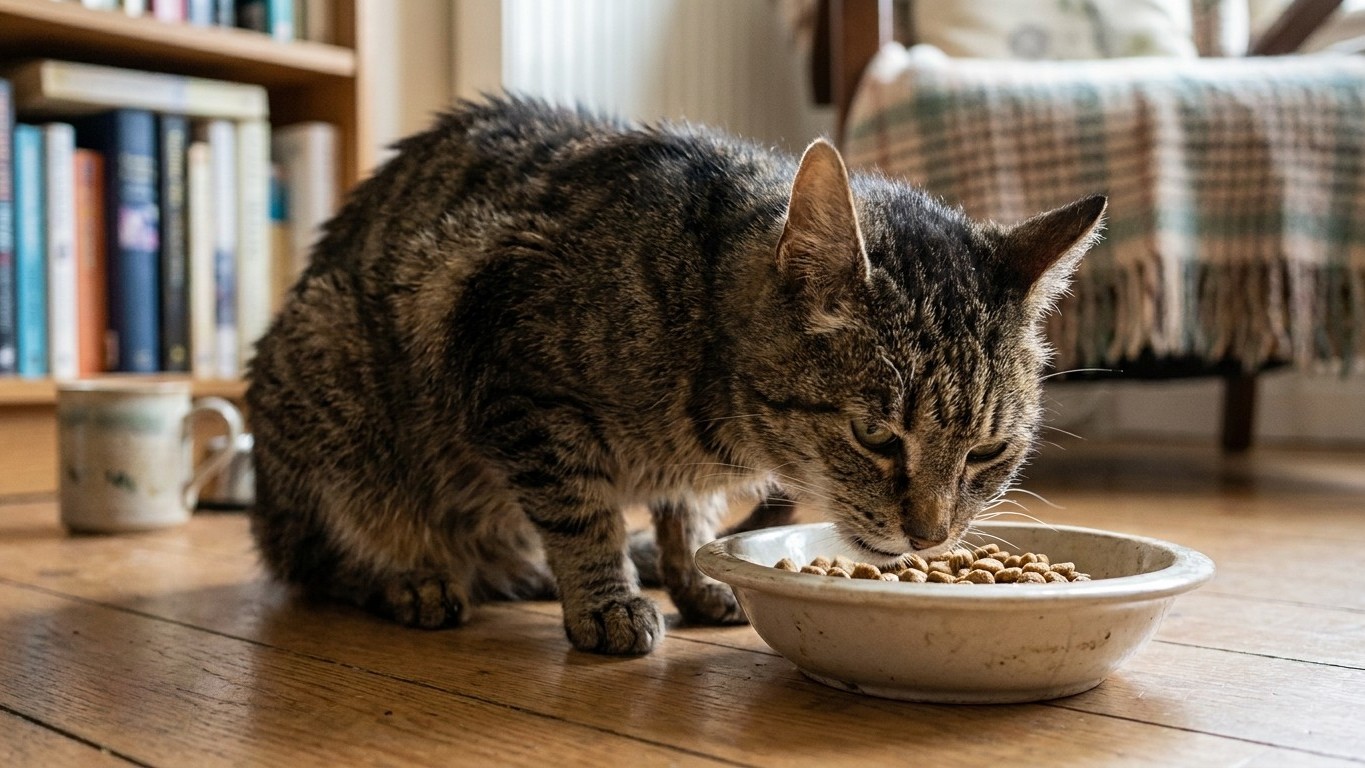 Si votre chat de plus de dix ans réclame sans arrêt et maigrit quand même, ce n’est pas la vieillesse : c’est ce qui s’emballe dans son cou depuis des mois