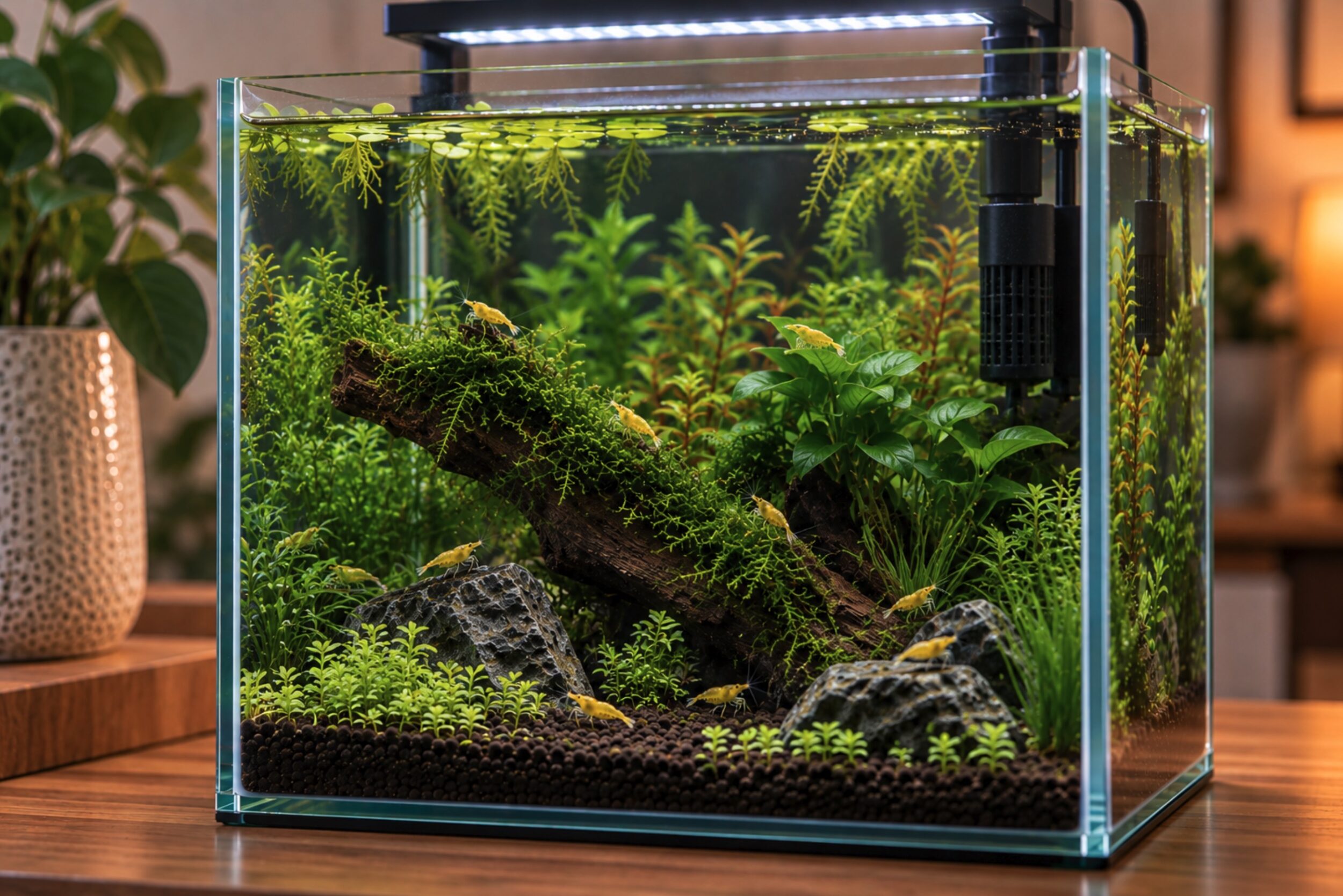 Pourquoi un nano-aquarium de 20 litres sans filtre semble être une bonne solution